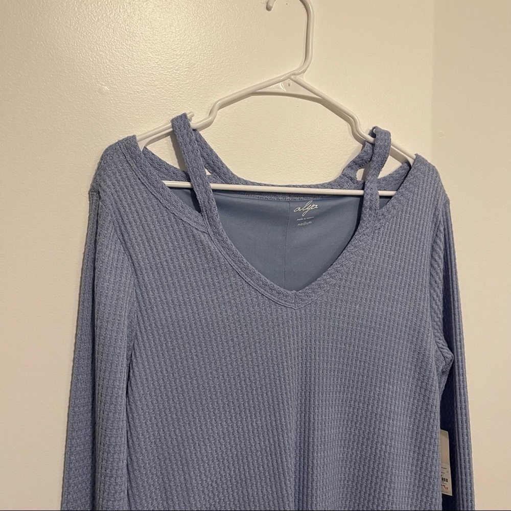 NWT Francesca’s Alya cutout dress Medium fall waffle knit - Picture 8 of 8